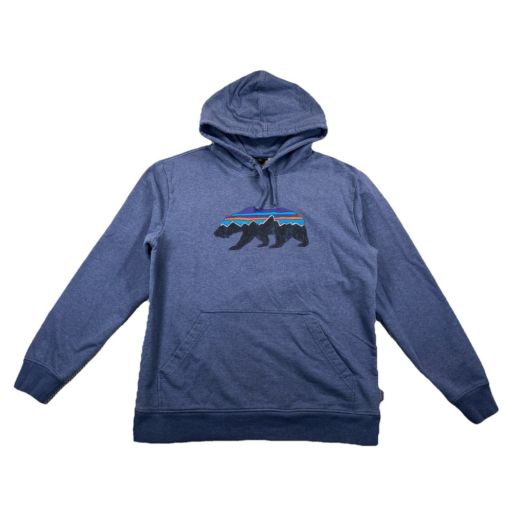 Patagonia Fitz Roy Bear Midweight Hoody Hoodie Dolomite Blue Men's Medium
